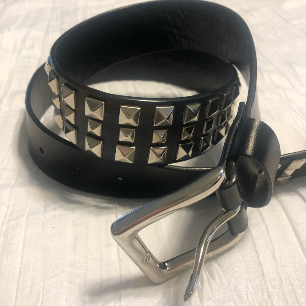 Studded belt.